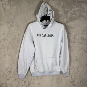 The Simpsons Bart Hoodie Mens Small Pullover Cartoon Graphic Aye Carumba Sweater